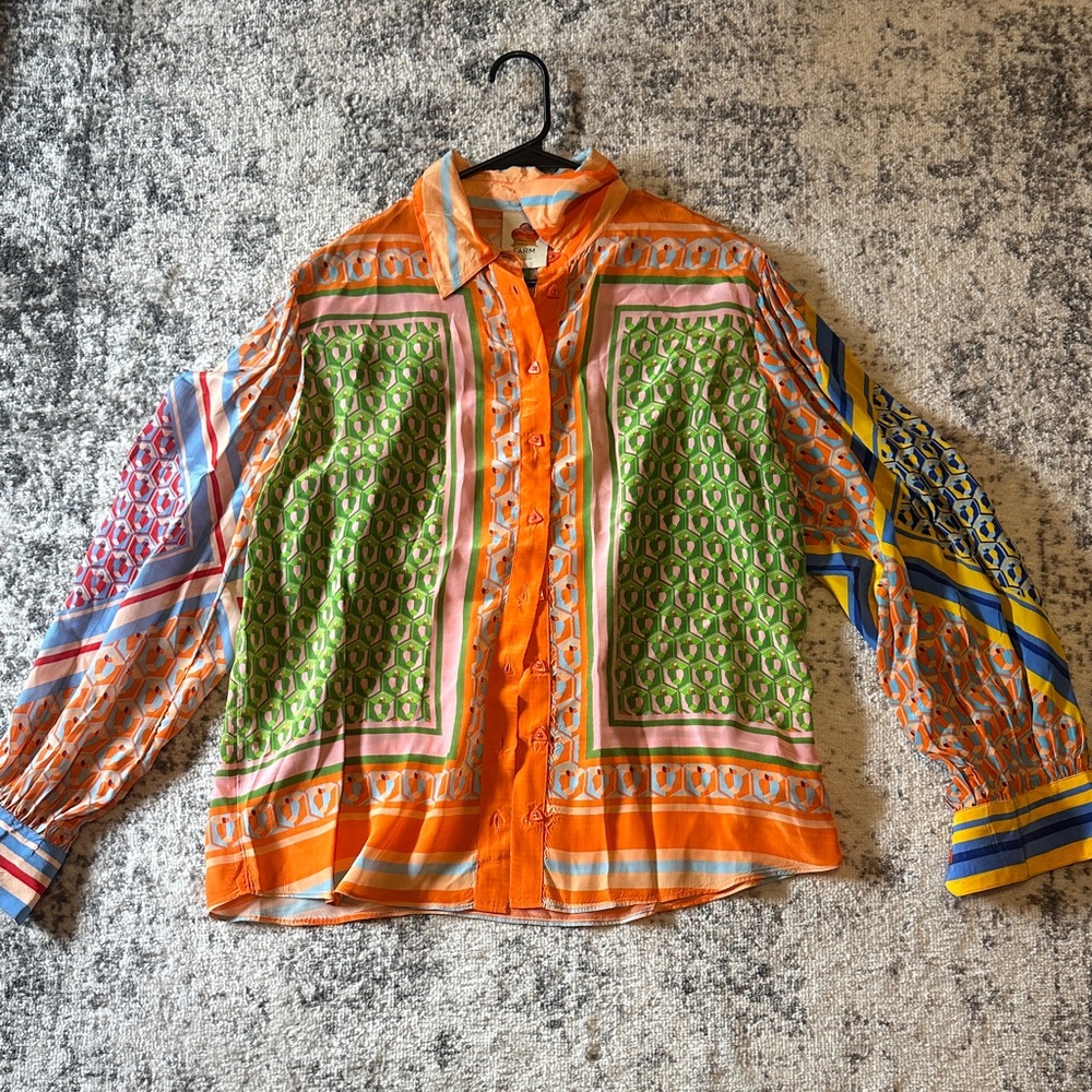 FARM Rio Multicolor Button Down Shirt